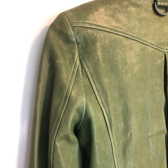 SOLD! Kelly Wearstler Asymmetrical lambskin Leather Jacket - Picture 6 of 16